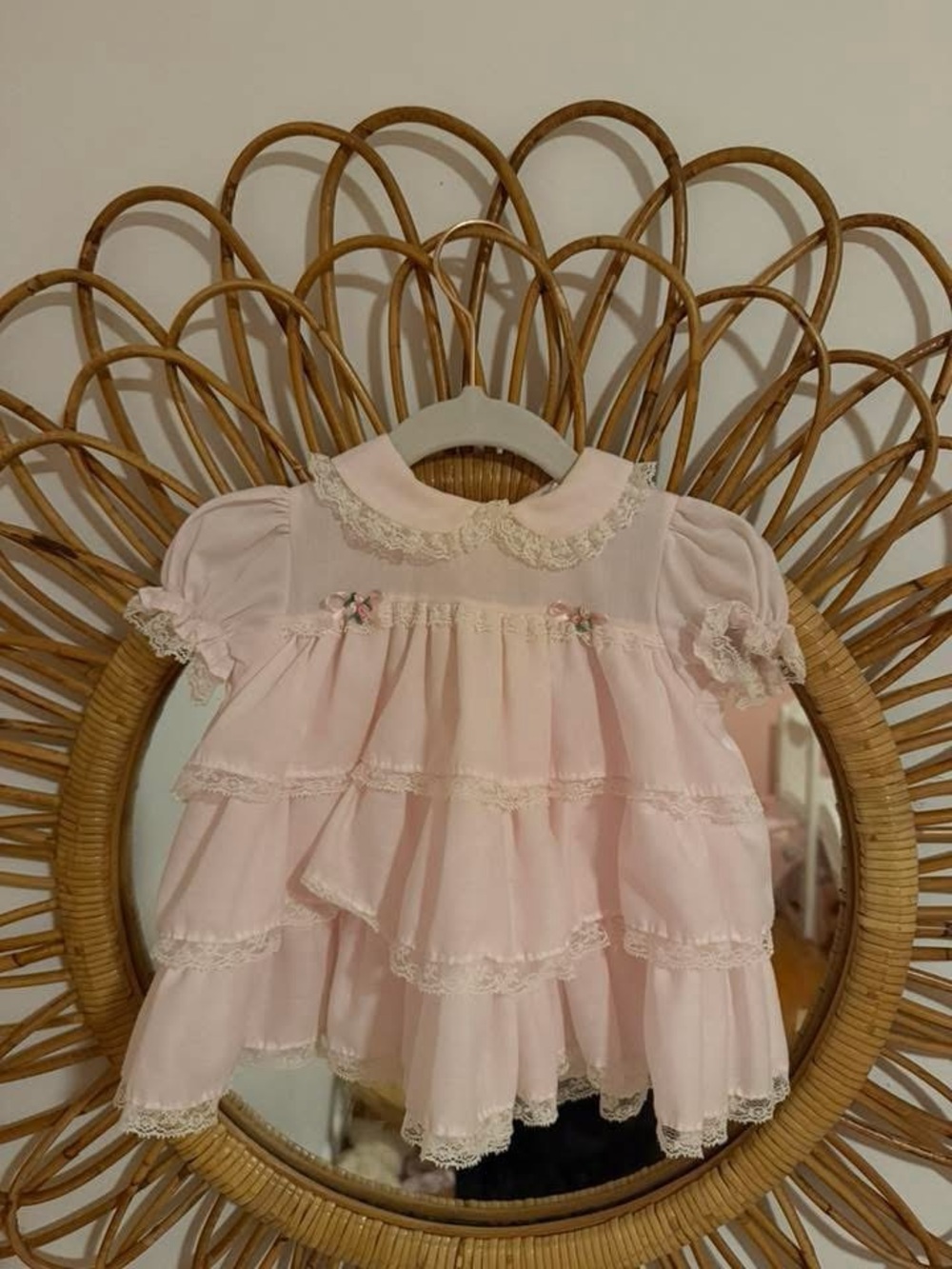 Alexis Pale Pink Layered Lace Party Dress for Girls